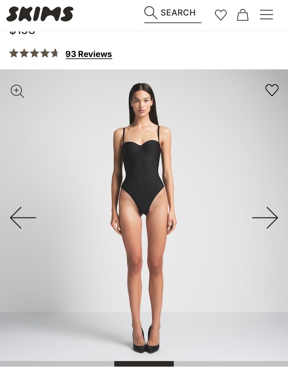 SKIMS UNDERWIRE THONG BODYSUIT